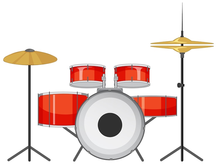 Kostenlose Vektor schlagzeug-musikinstrument