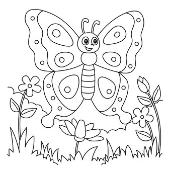Schmetterling malvorlagen für kinder