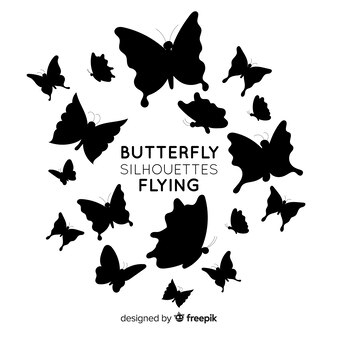 Bilder Butterfly Silhouette Gratis Vektoren Fotos Und Psds