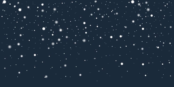 Kostenlose Vektor schnee auf einem dunkelblauen hintergrund vektorillustration