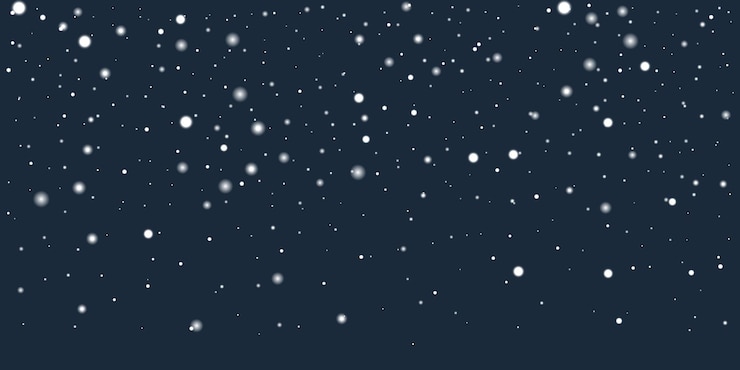Kostenlose Vektor schnee auf einem dunkelblauen hintergrund vektorillustration