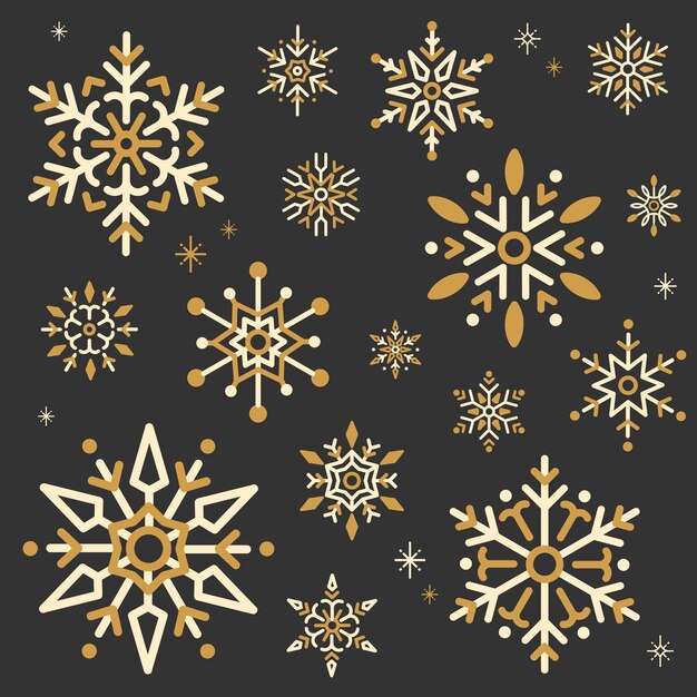 Schneeflocke-Weihnachtsdesign-Hintergrundvektor