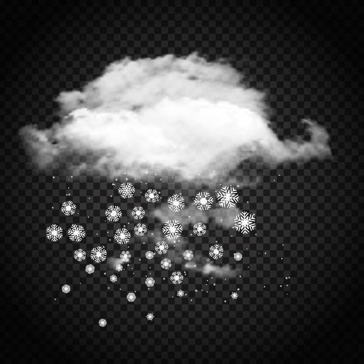 Kostenlose Vektor schneewolke