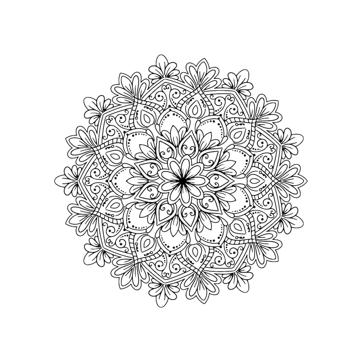 Kostenlose Vektor schöne ethnische mandala-design-hintergrundvektor