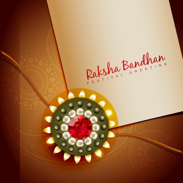 Schöne rakhi für hindu rakshabandhan festival