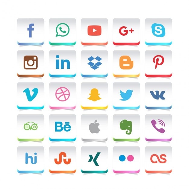 Schöne social network icon