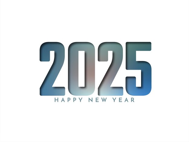 Schöner Hintergrund für eine Glückliches Neujahr 2025-Karte