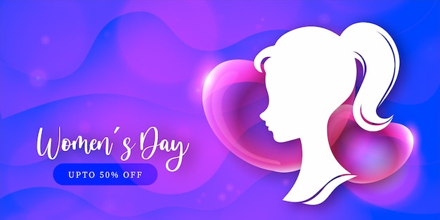 Schöner muttertag internationaler frauentag banner hintergrund poster weibliches thema free vector