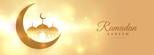 Schönes himmlisches Ramadan Kareem Banner