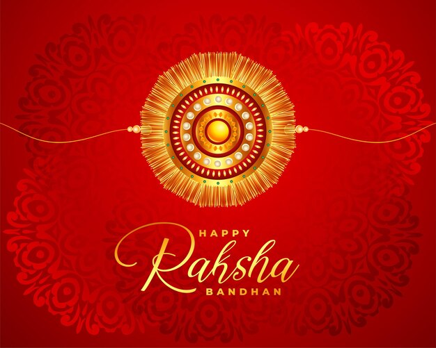 Schönes Raksha Bandhan realistisches Festivalkartendesign