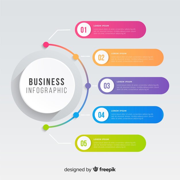 Schritt Infografik