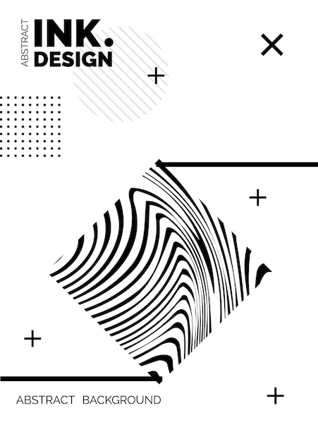 Schwarze linien plakatvorlage trendige abstrakte gewellte hintergründe nahtlose gestreifte muster vertikal verformte linien und wellen geometrie optische effekte modedruck für textilien und stoffe