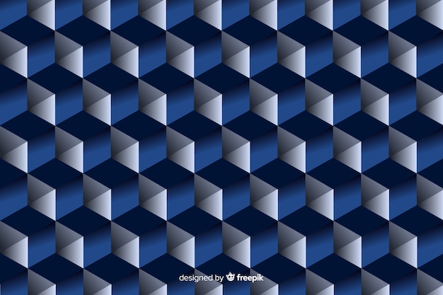 Schwarze und blaue geometrische formen entwerfen