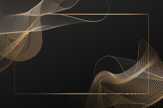 Schwarzer Hintergrund mit Farbverlauf mit goldenen Texturen