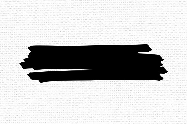 Schwarzer Pinsel-Silhouette-Banner-Vektor