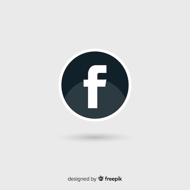 Schwarzweiss-facebook-symbol