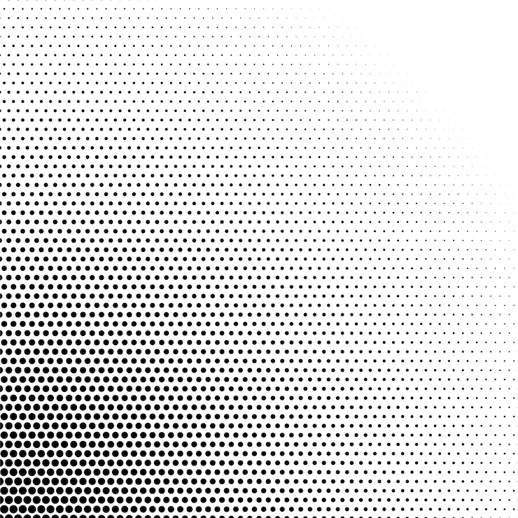 Kostenlose Vektor schwarzweiss-halbtonmusterhintergrund