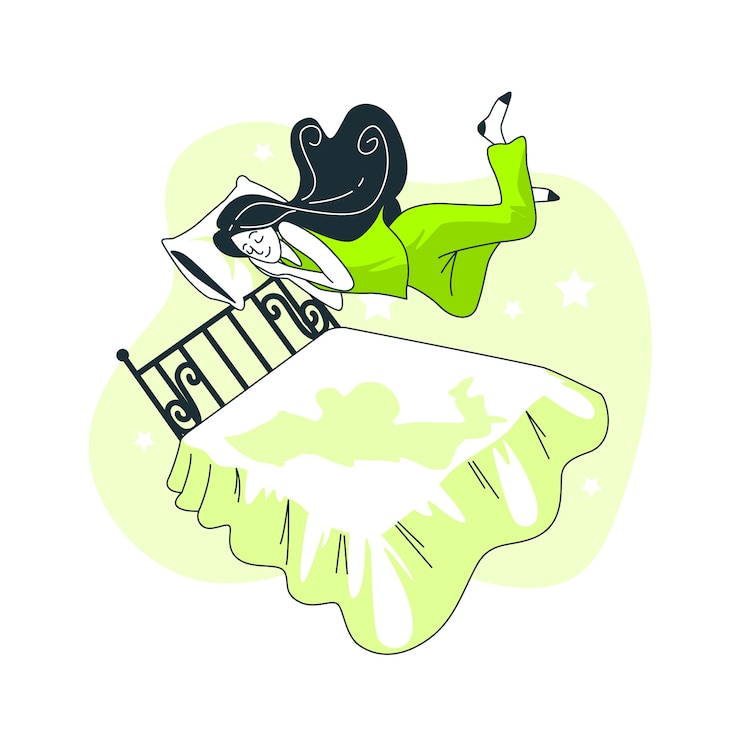 Kostenlose Vektor schwimmendes konzept illustration