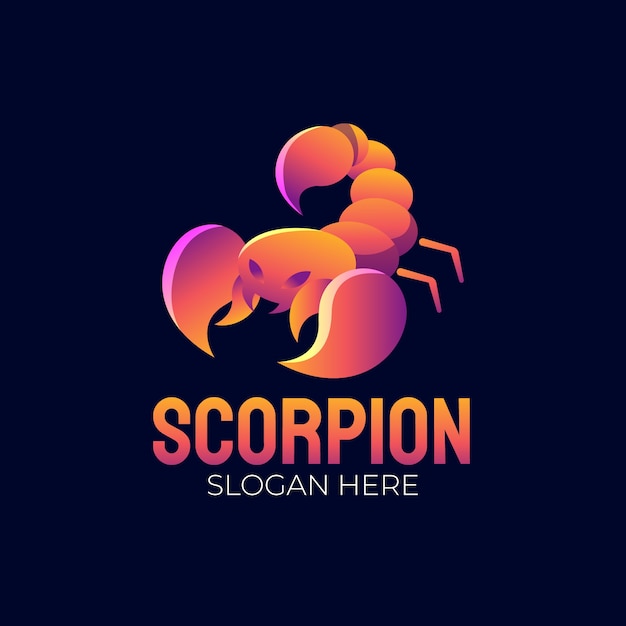 Kostenloser Vektor scorpion-branding-logo-vorlage