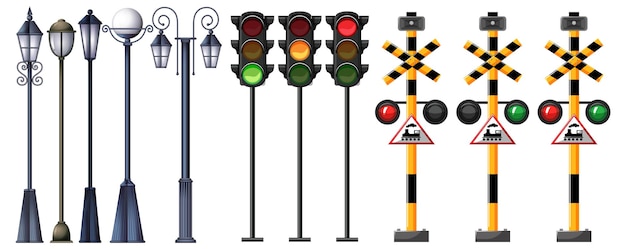 Set für ampeln und signale