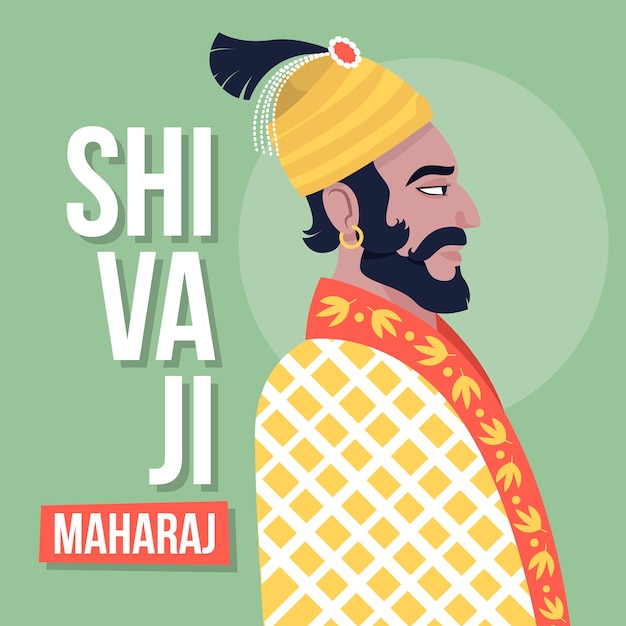 Shivaji maharaj illustration design