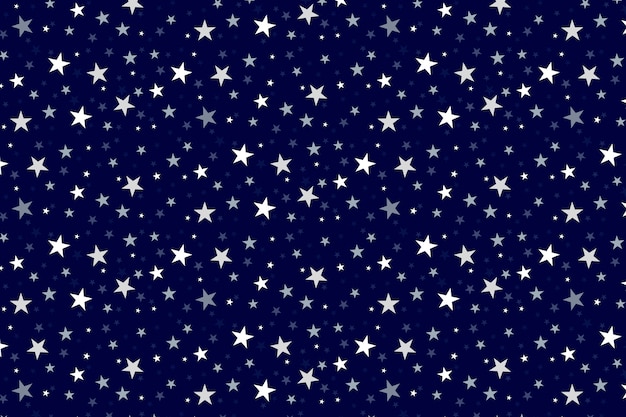 Silbernes Sternenmusterdesign des flachen Designs