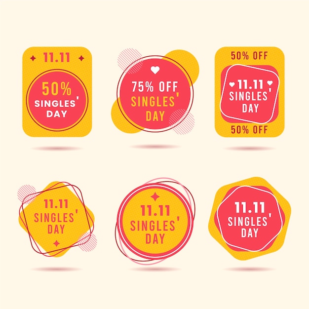 Singles 'day labels