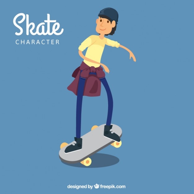 Kostenloser Vektor skater