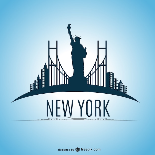 Skyline von New York Vektor-Design