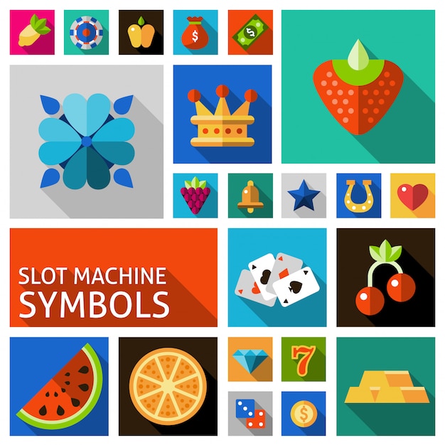 Slot machine symbole gesetzt