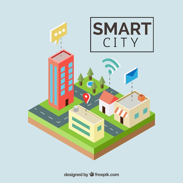 Smart city hintergrund