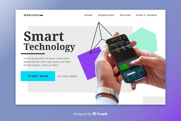 Smart Technology Landing Page