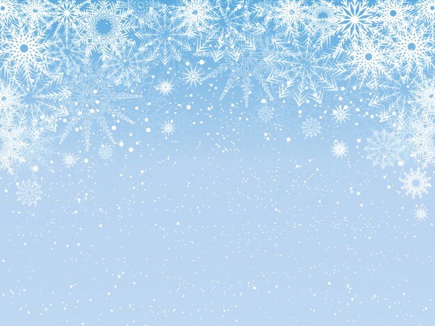 Snowy hellblauen Hintergrund