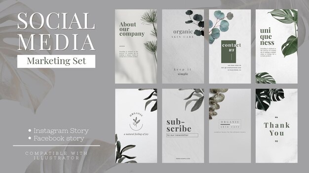 Social-Media-Banner minimalistischer Design-Vorlagenvektor