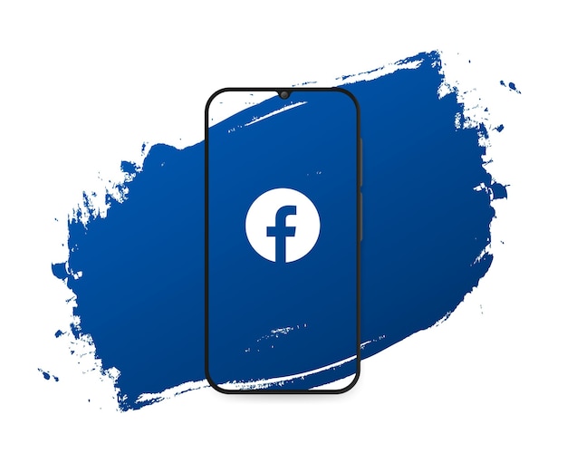Kostenloser Vektor social media facebook splash
