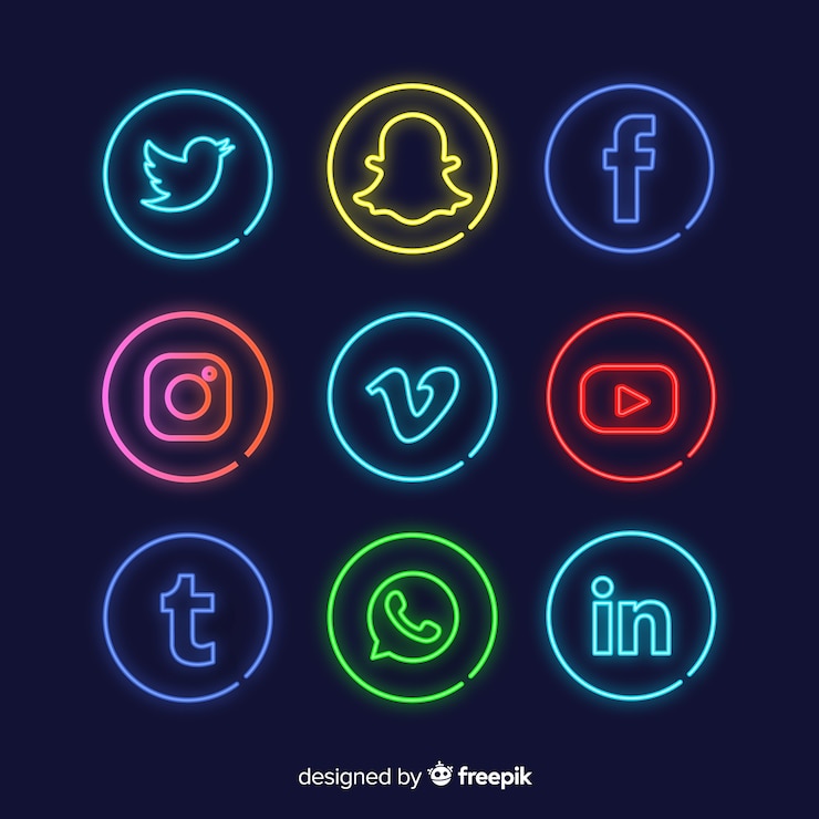 Kostenlose Vektor social media-logo-sammlung