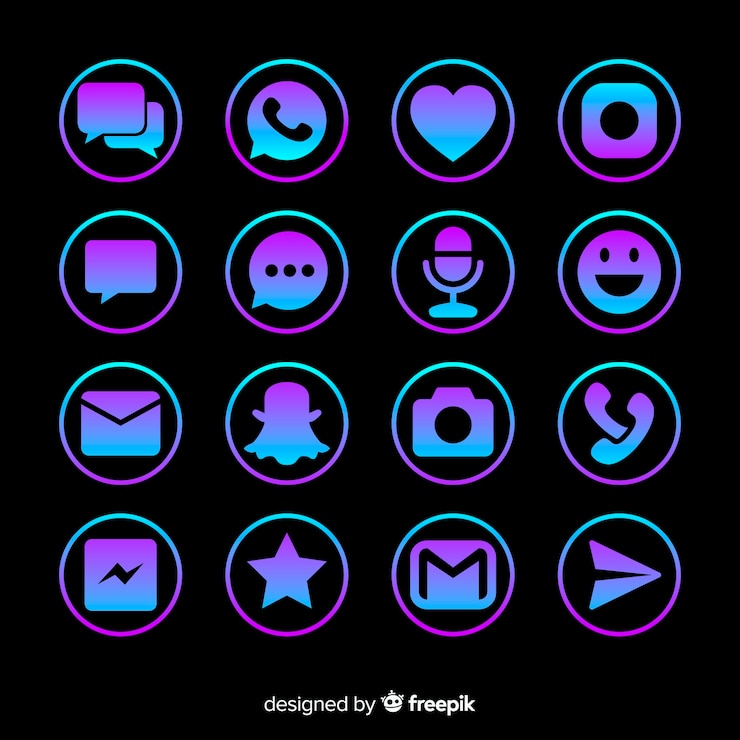 Kostenlose Vektor social media-logo-sammlung