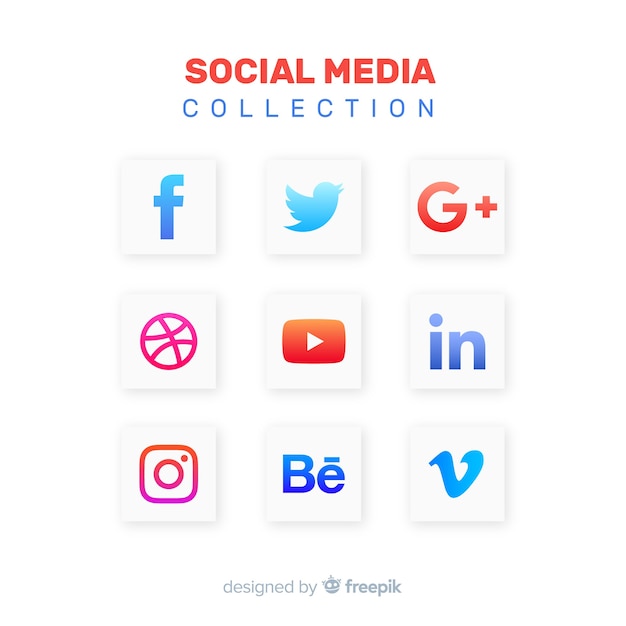 Social media-logo-sammlung