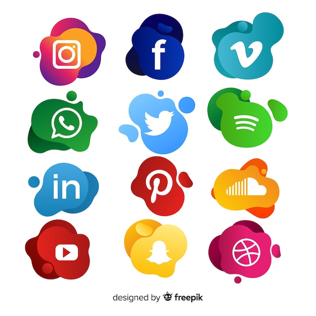 Social media-logo-sammlung