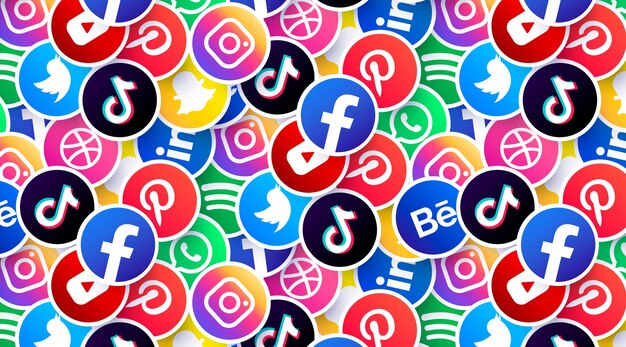 Social Media Logos Hintergrund