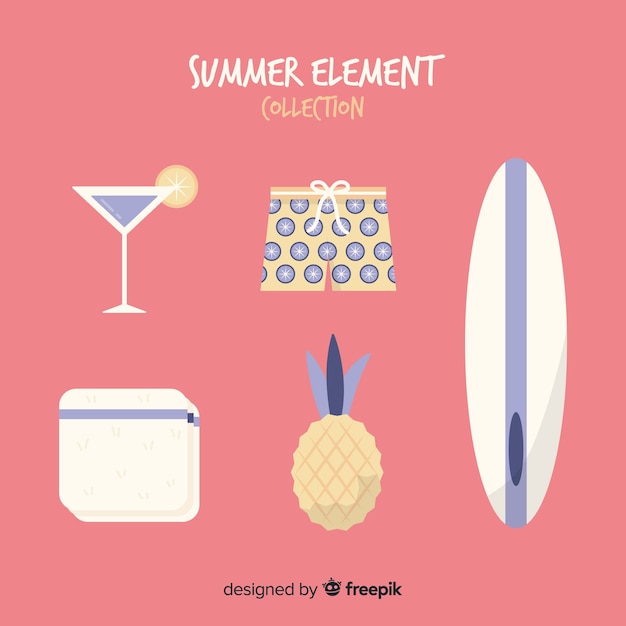 Sommer-Element-Sammlung