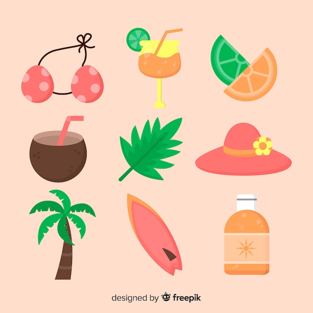 Sommer Element Sammlung