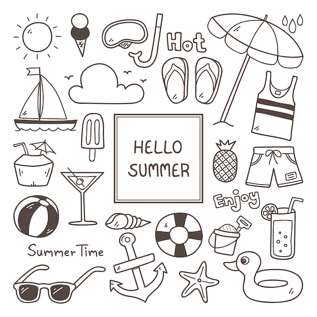 Sommer-icon-set