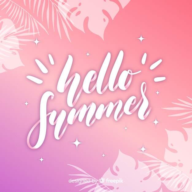 Sommer kalligraphischen Hintergrund