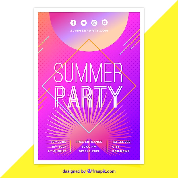 Sommer-party-poster