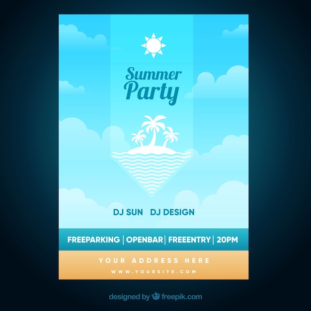 Sommer-party-poster