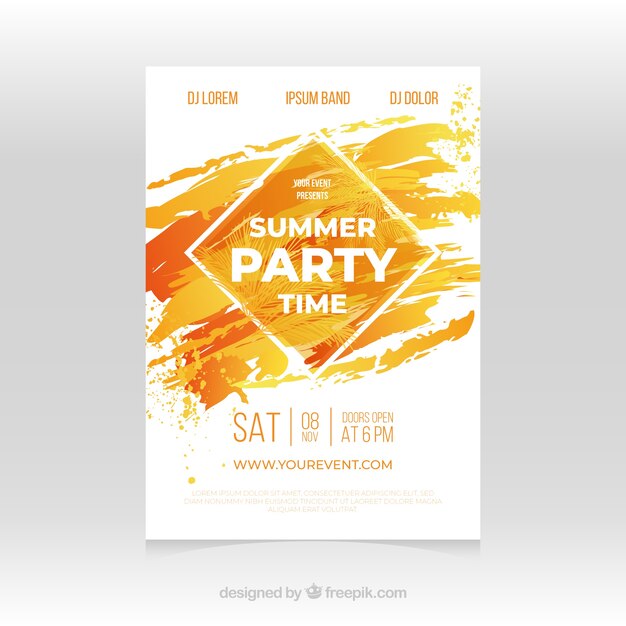 Sommer-Party-Poster