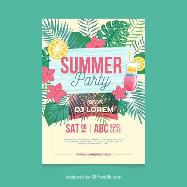 Sommer-party-poster