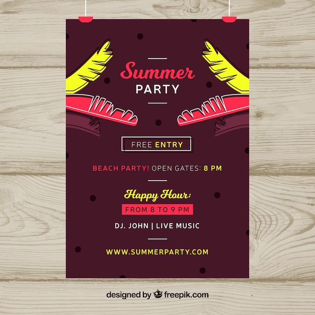 Sommer-party-poster