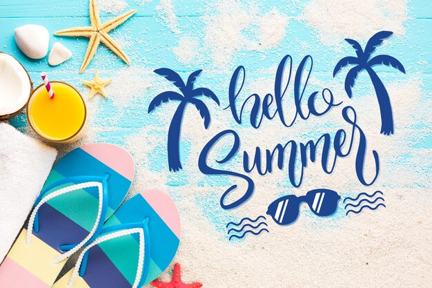 Sommer Schriftzug Nachricht Stil
